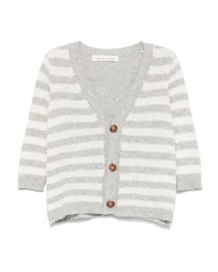 Zhoe & Tobiah striped cardigan - Grey - サムネイル1
