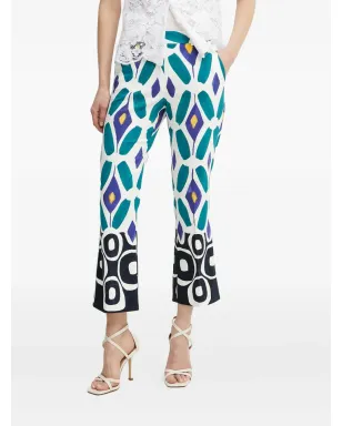 LUISA SPAGNOLI 抽象柄のフレアパンツ - サムネイル1