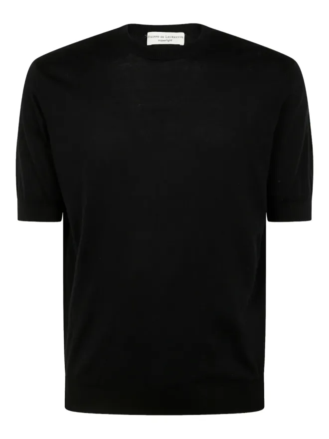 Filippo De Laurentiis Filippo De Laurentiis ニットTシャツ - ブラックの商品画像