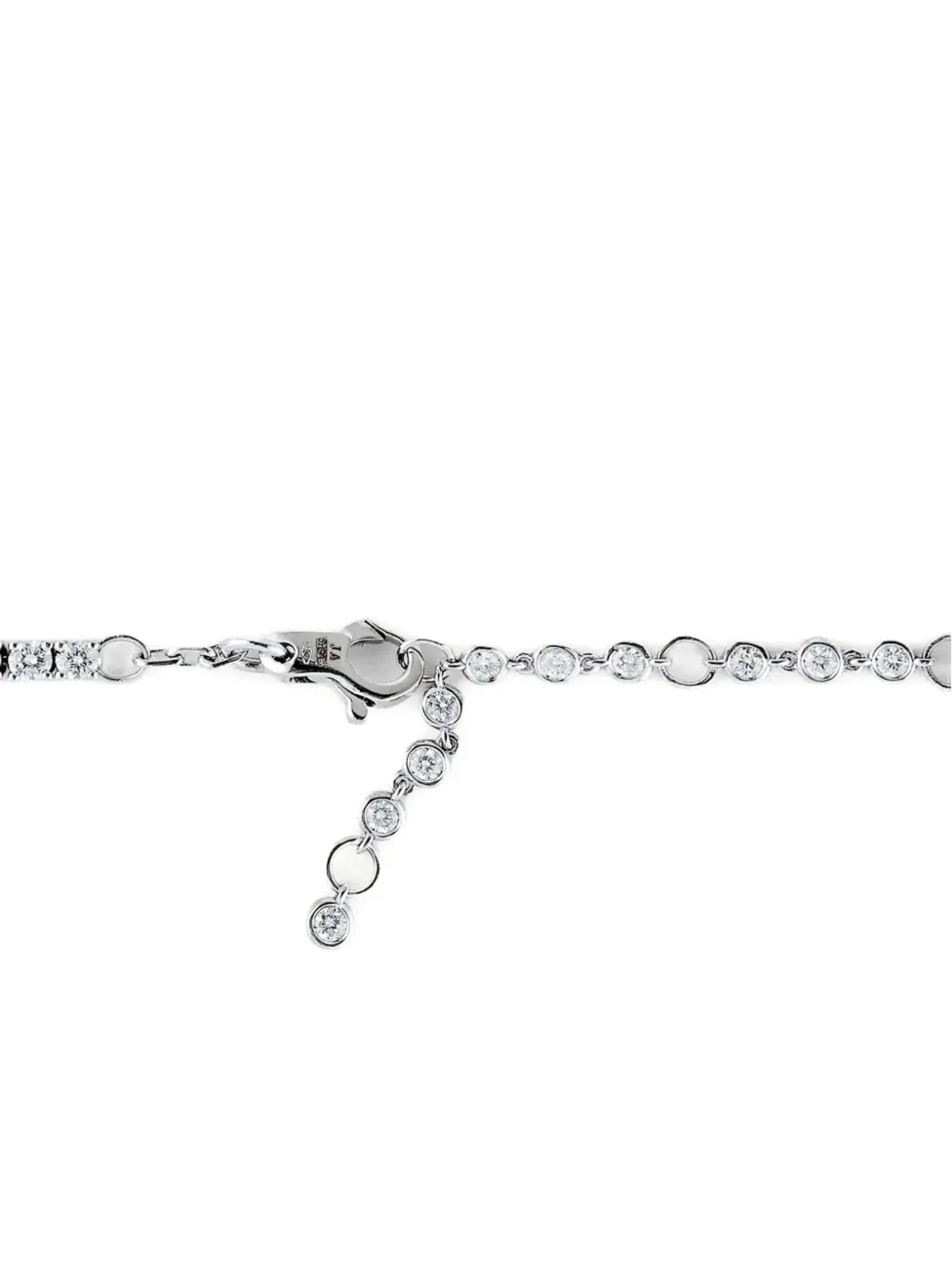 Jewels Aficionado 18Kホワイトゴールド ダイヤモンドとサファイアのネックレス - シルバー - 画像3