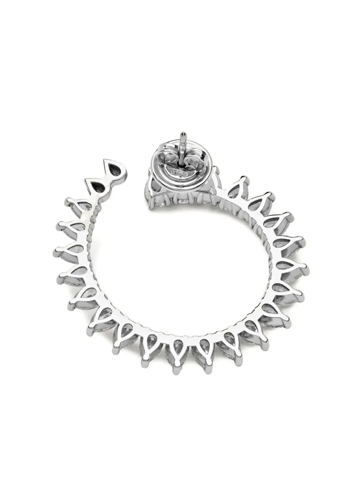 Jewels Aficionado 18Kホワイトゴールド ダイヤモンド イヤリング - 画像4