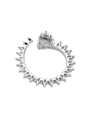 Jewels Aficionado 18Kホワイトゴールド ダイヤモンド イヤリング - サムネイル4