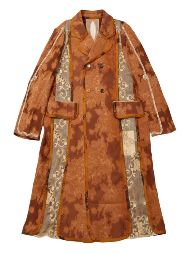 COMMUNS COMMUNS 花柄ジャカード ダブルブレストコートの商品画像