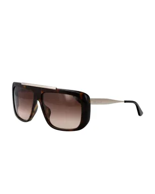 Alexander McQueen Eyewear オーバーサイズスクエアフレームサングラス - グレー - サムネイル2