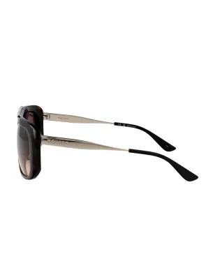 Alexander McQueen Eyewear オーバーサイズスクエアフレームサングラス - グレー - サムネイル3