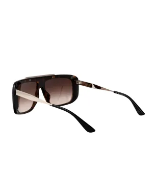 Alexander McQueen Eyewear オーバーサイズスクエアフレームサングラス - グレー - サムネイル4