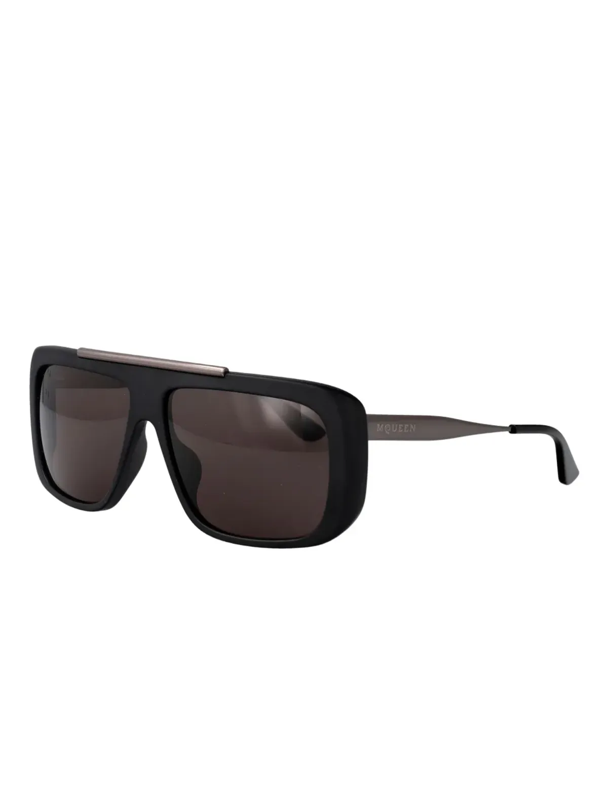 Alexander McQueen Eyewear マット仕上げのオーバーサイズスクエアサングラス - 画像2