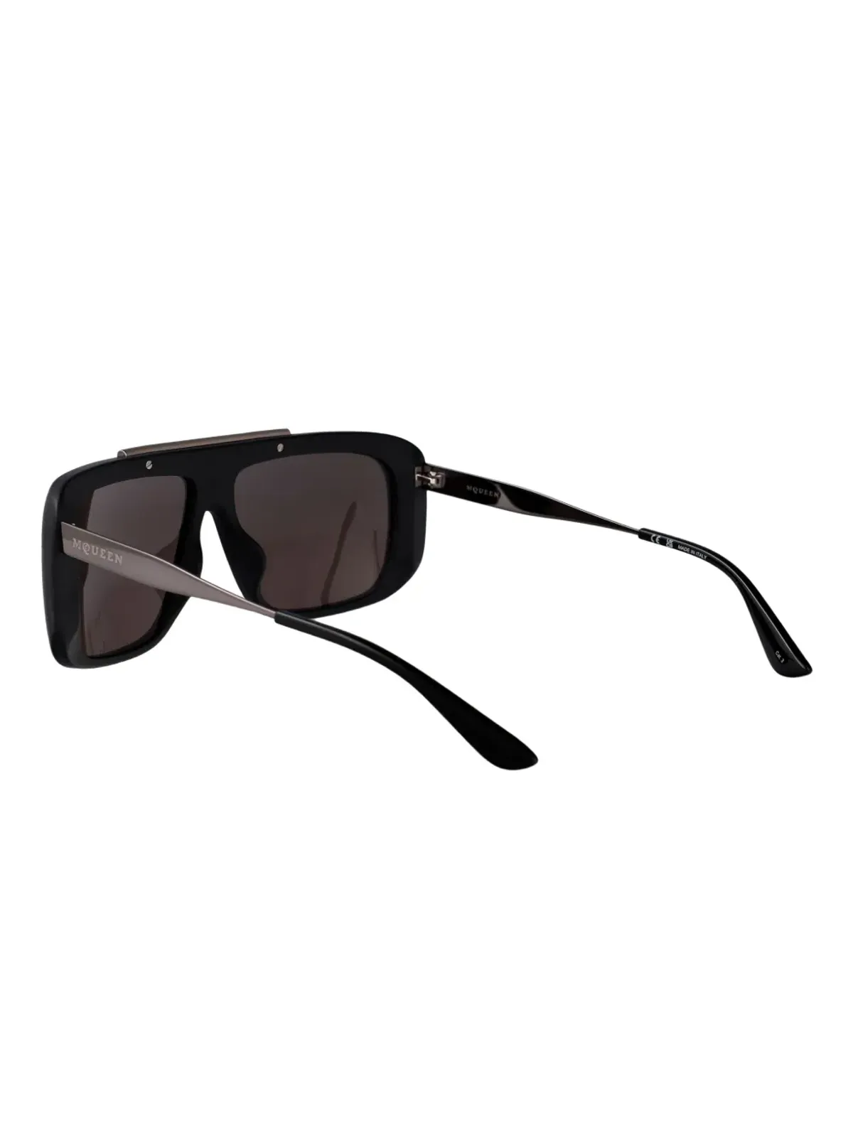 Alexander McQueen Eyewear マット仕上げのオーバーサイズスクエアサングラス - 画像4