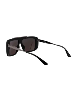 Alexander McQueen Eyewear マット仕上げのオーバーサイズスクエアサングラス - サムネイル4