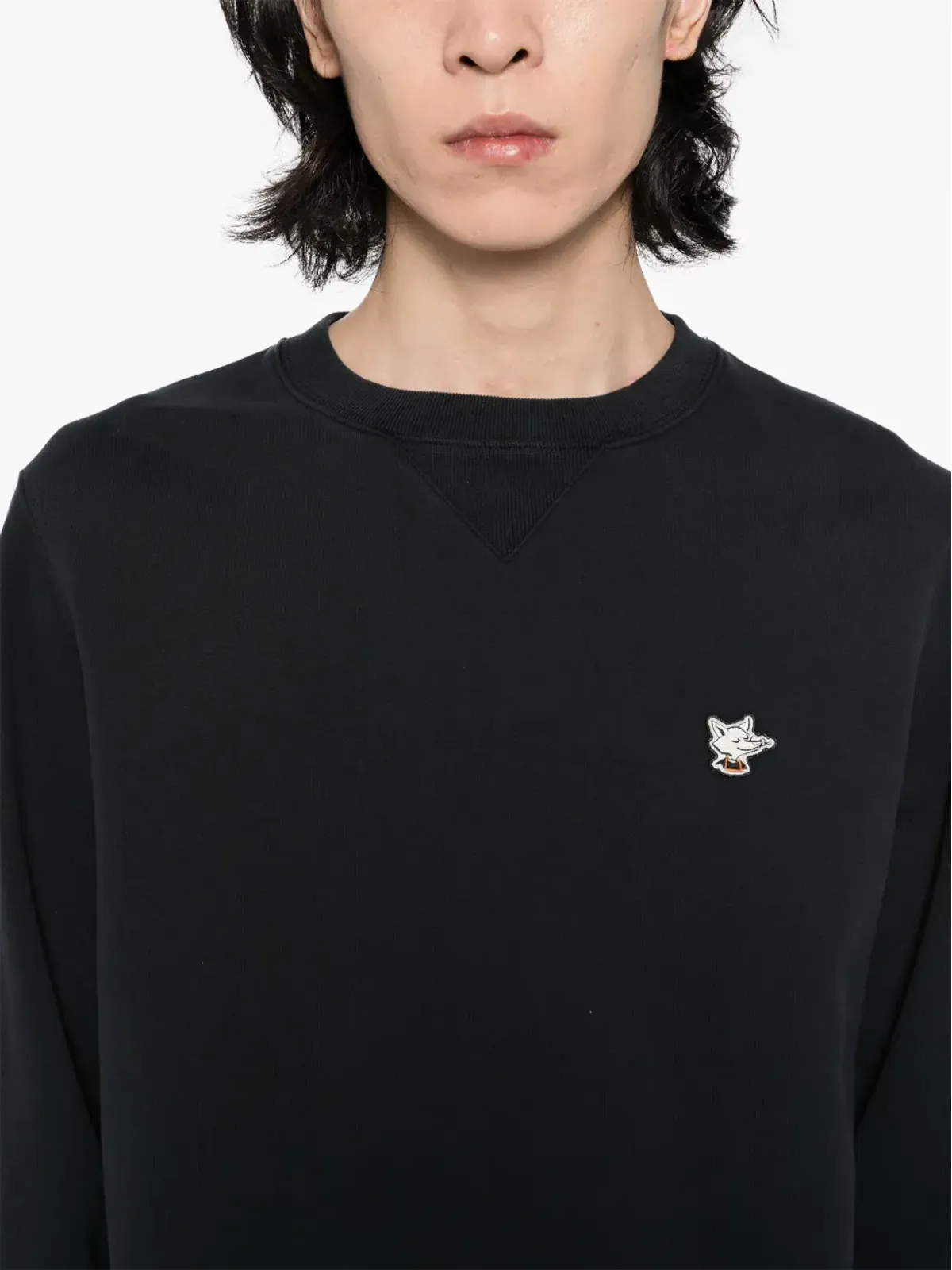 CAFÉ KITSUNÉ Cafe Kitsune sweatshirt - Black - 画像5