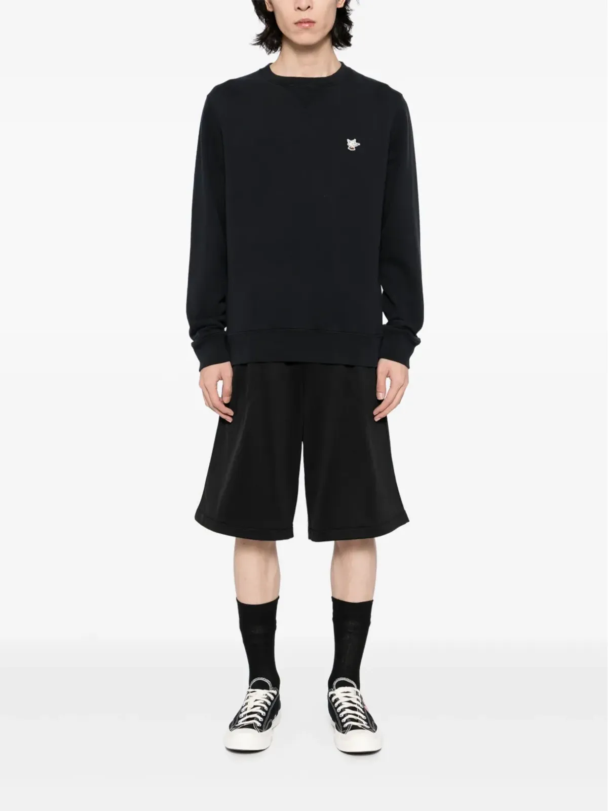 CAFÉ KITSUNÉ Cafe Kitsune sweatshirt - Black - 画像2