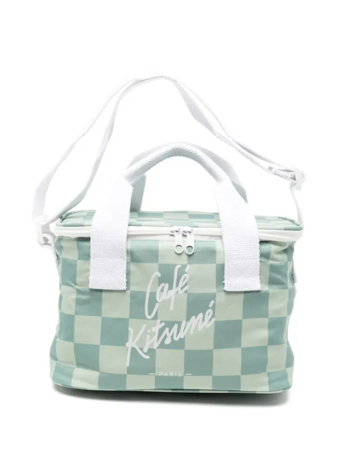 CAFÉ KITSUNÉ CAFÉ KITSUNÉ チェッカーボード柄クーラーバッグの商品画像