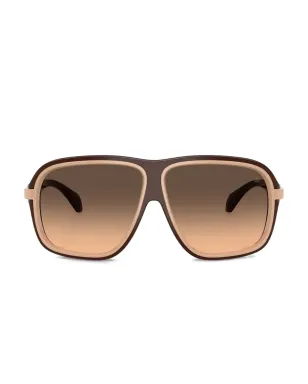 Moncler Eyewear ツートーン パイロットフレーム サングラス - サムネイル1