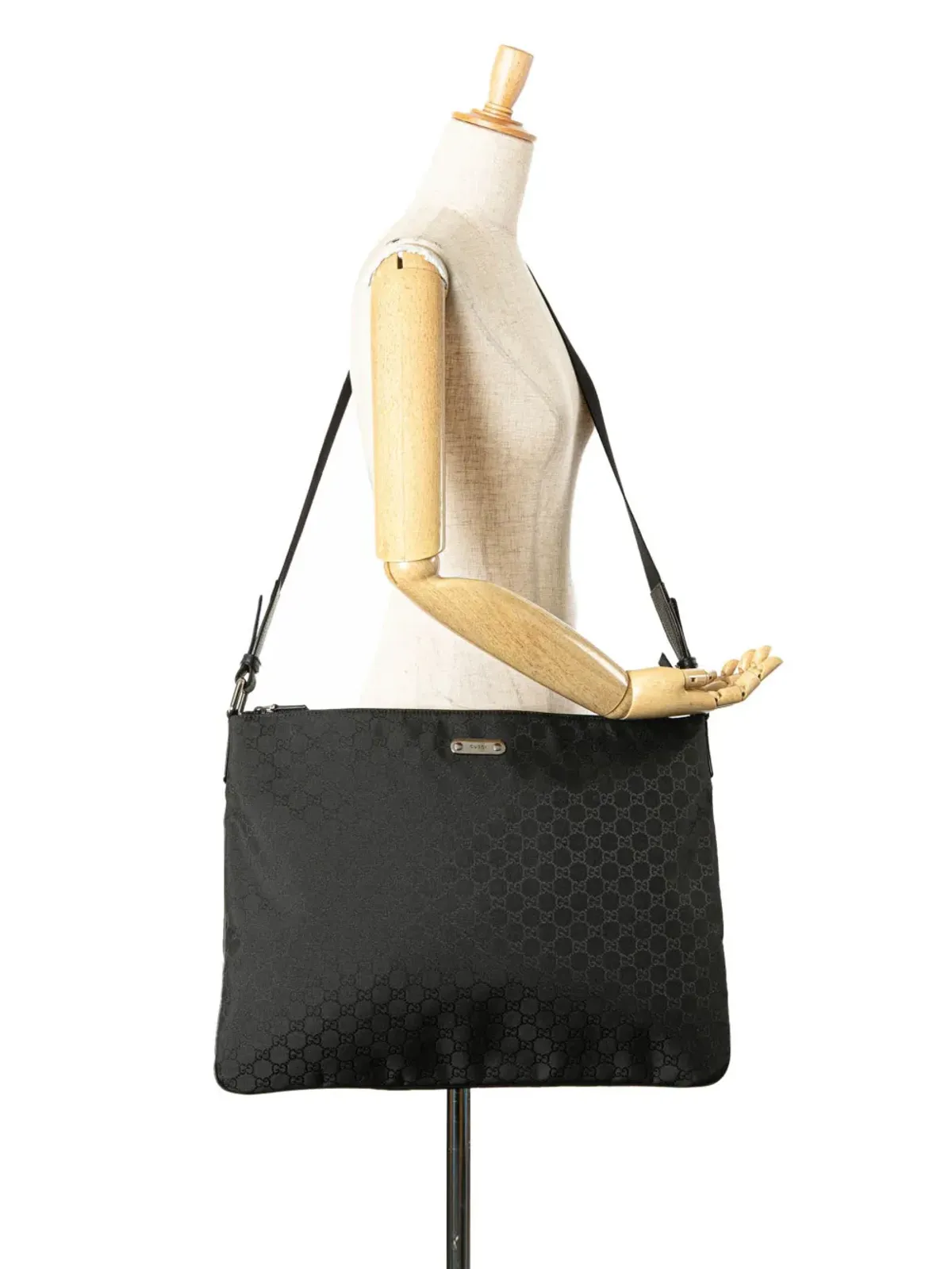 Gucci Pre-Owned 2000-2015 GG Nylon クロスボディバッグ - ブラック - 画像2
