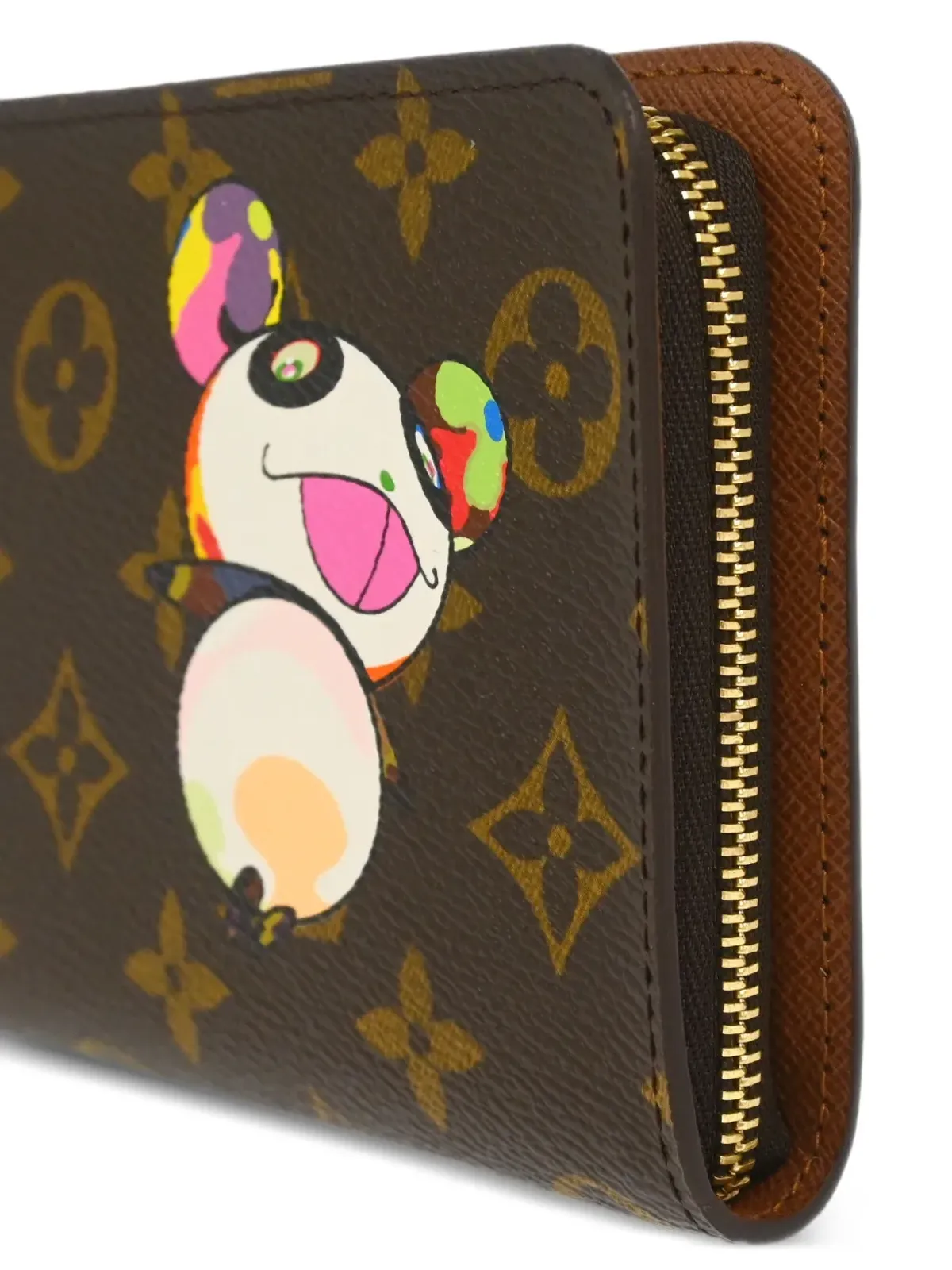 Louis Vuitton ビンテージ × タカシ ムラカミ 2004 パンダ ウォレット - ブラウン - 画像3