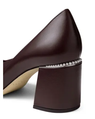 Jimmy Choo ジェンソン 60mm パール装飾スクエアトゥパンプス - レッド - サムネイル5