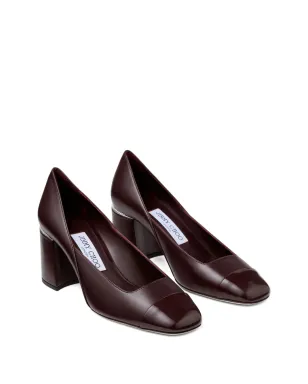 Jimmy Choo ジェンソン 60mm パール装飾スクエアトゥパンプス - レッド - サムネイル2