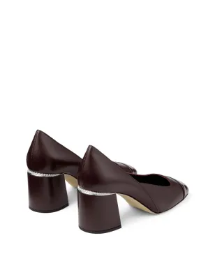 Jimmy Choo ジェンソン 60mm パール装飾スクエアトゥパンプス - レッド - サムネイル3