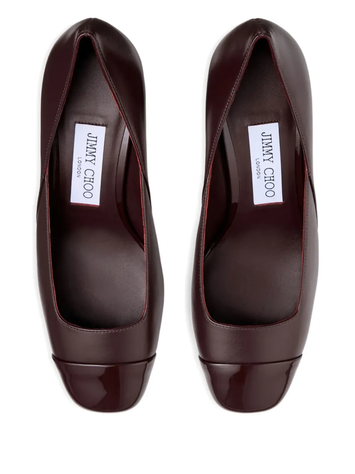 Jimmy Choo ジェンソン 60mm パール装飾スクエアトゥパンプス - レッド - 画像4