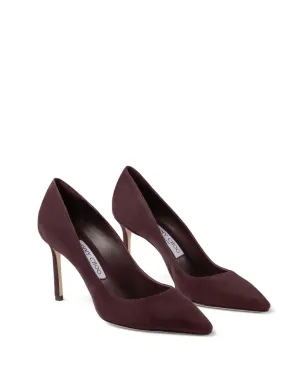 Jimmy Choo ロミー 85mm ポインテッドトゥ スエードパンプス - レッド - サムネイル2