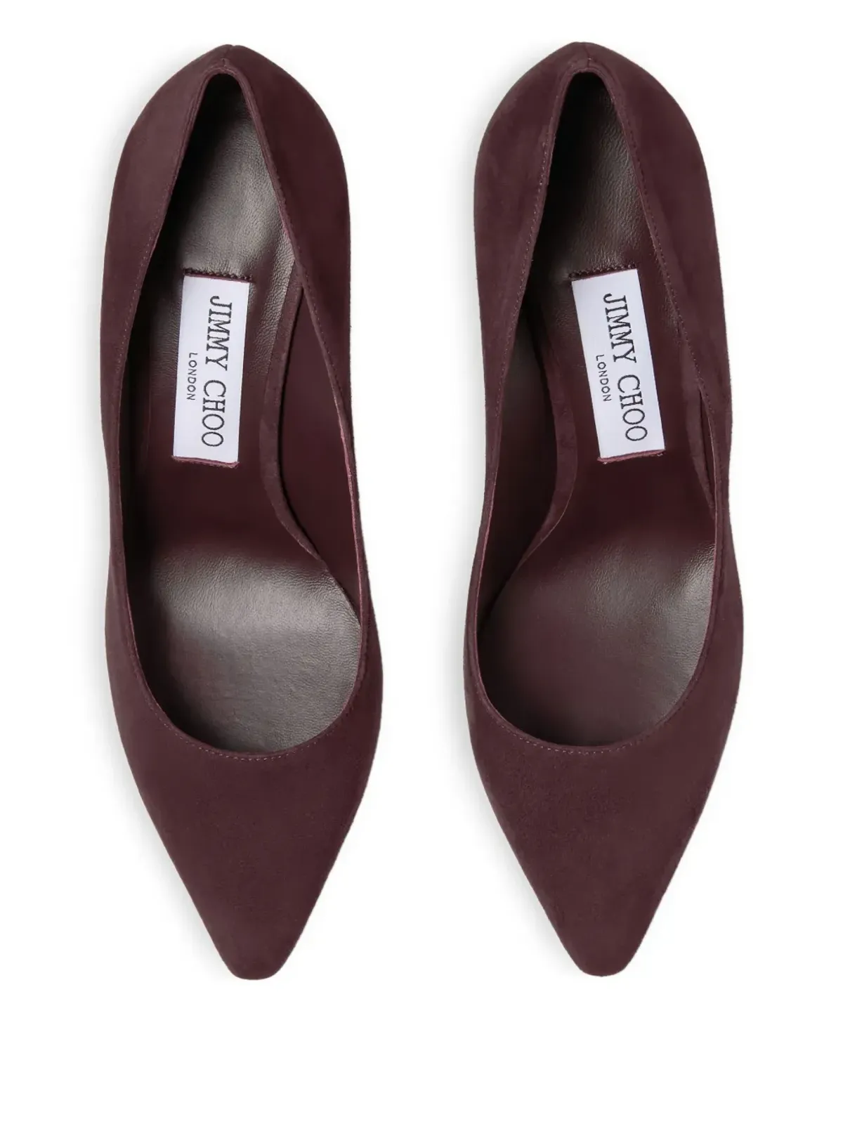 Jimmy Choo ロミー 85mm ポインテッドトゥ スエードパンプス - レッド - 画像3