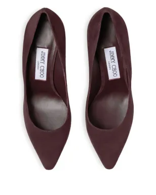 Jimmy Choo ロミー 85mm ポインテッドトゥ スエードパンプス - レッド - サムネイル3