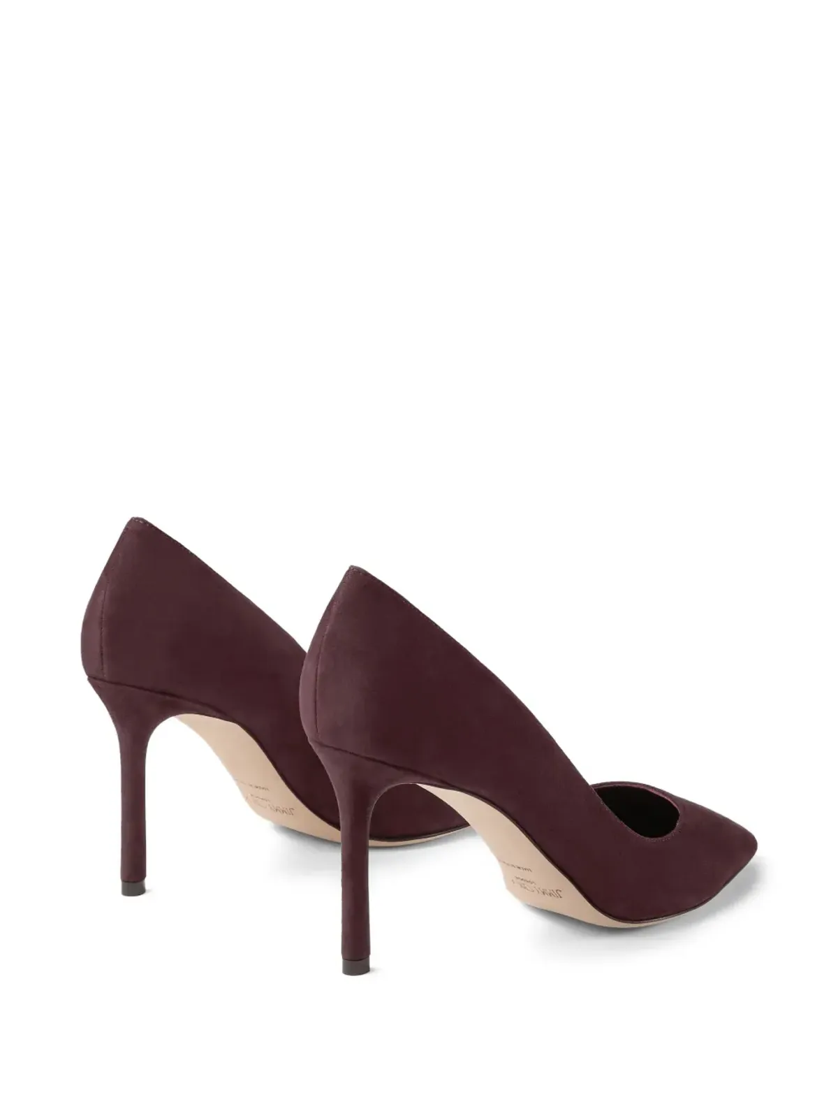 Jimmy Choo ロミー 85mm ポインテッドトゥ スエードパンプス - レッド - 画像4