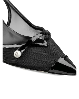 Jimmy Choo 45mm Amita スリングバックパンプス - ブラック - サムネイル5