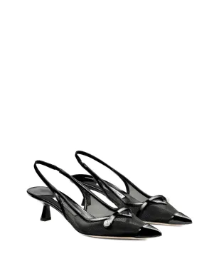 Jimmy Choo 45mm Amita スリングバックパンプス - ブラック - サムネイル2