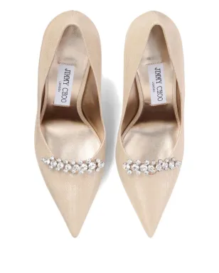 Jimmy Choo Belinda 90mm クリスタル装飾パンプス - ゴールド - サムネイル4