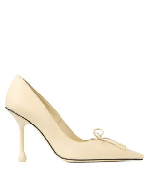 Jimmy Choo 85mm スカーレット レースアップ ポインテッドトゥパンプス ニュートラルカラー - サムネイル1