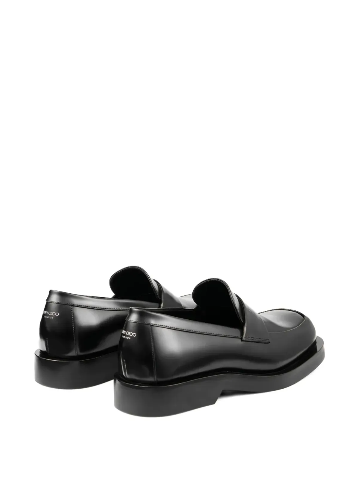 Jimmy Choo バフレザー ローファー - ブラック - 画像4
