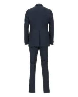 Carlo Pignatelli 三点式ショールラペルスーツ ネイビー - サムネイル2