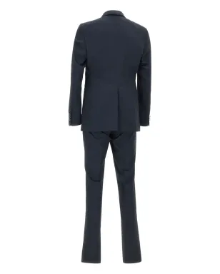 Carlo Pignatelli 三点式ショールラペルスーツ ネイビー - サムネイル4