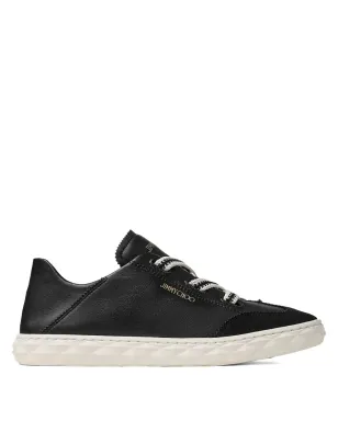 Jimmy Choo ダイヤモンドレザー レースアップ スニーカー - ブラック - サムネイル1