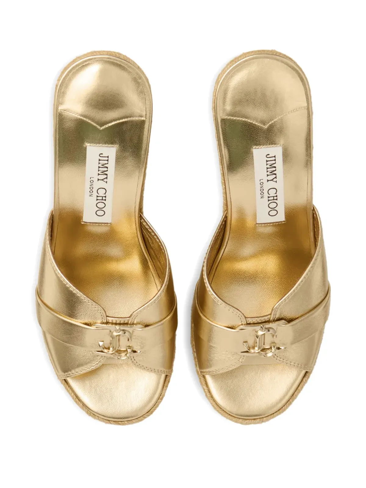 Jimmy Choo レダ エスパドリーユ - ゴールド - 画像4