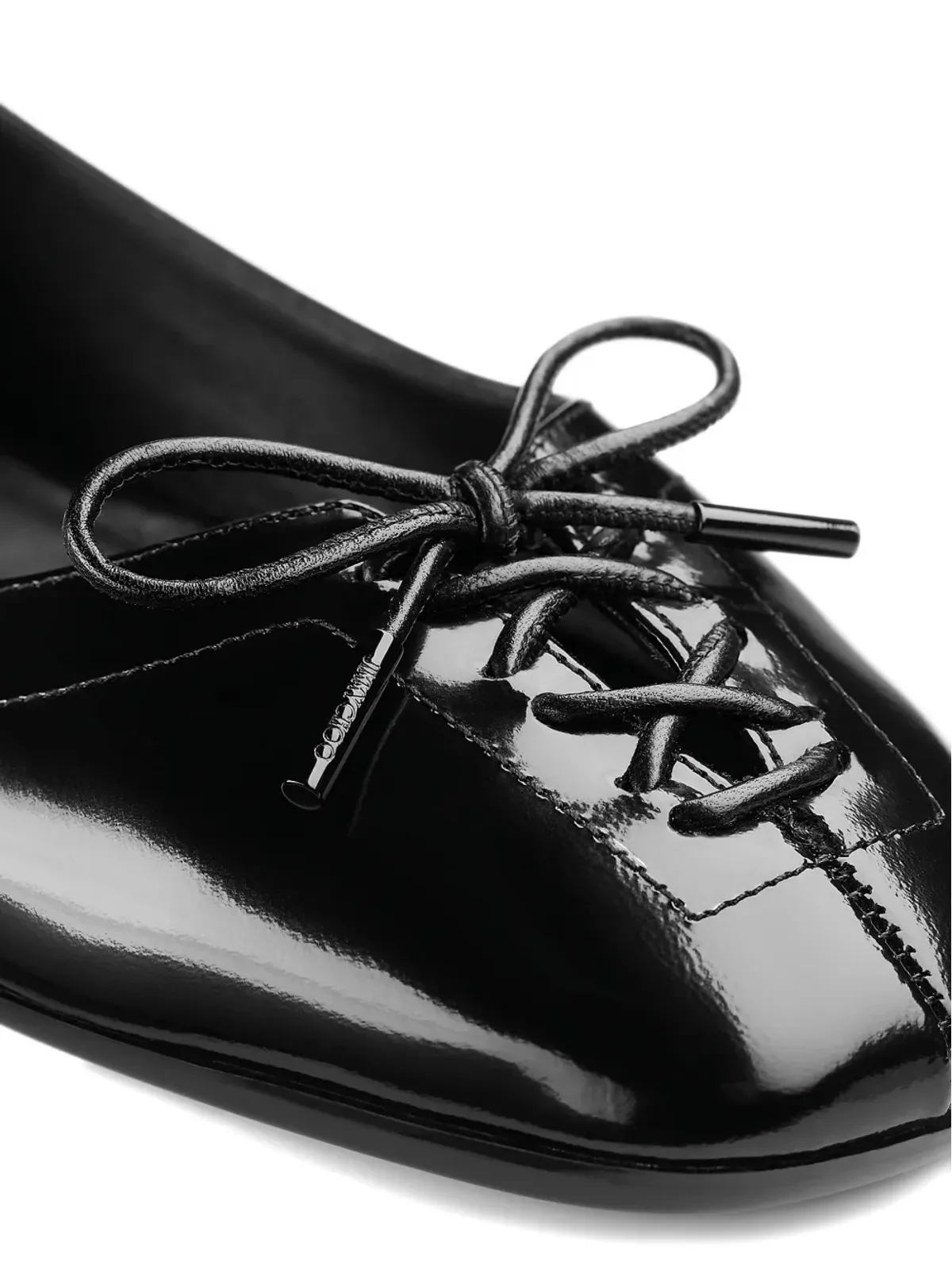 Jimmy Choo Scarlett レースアップリボン付き バレリーナフラット - 画像5