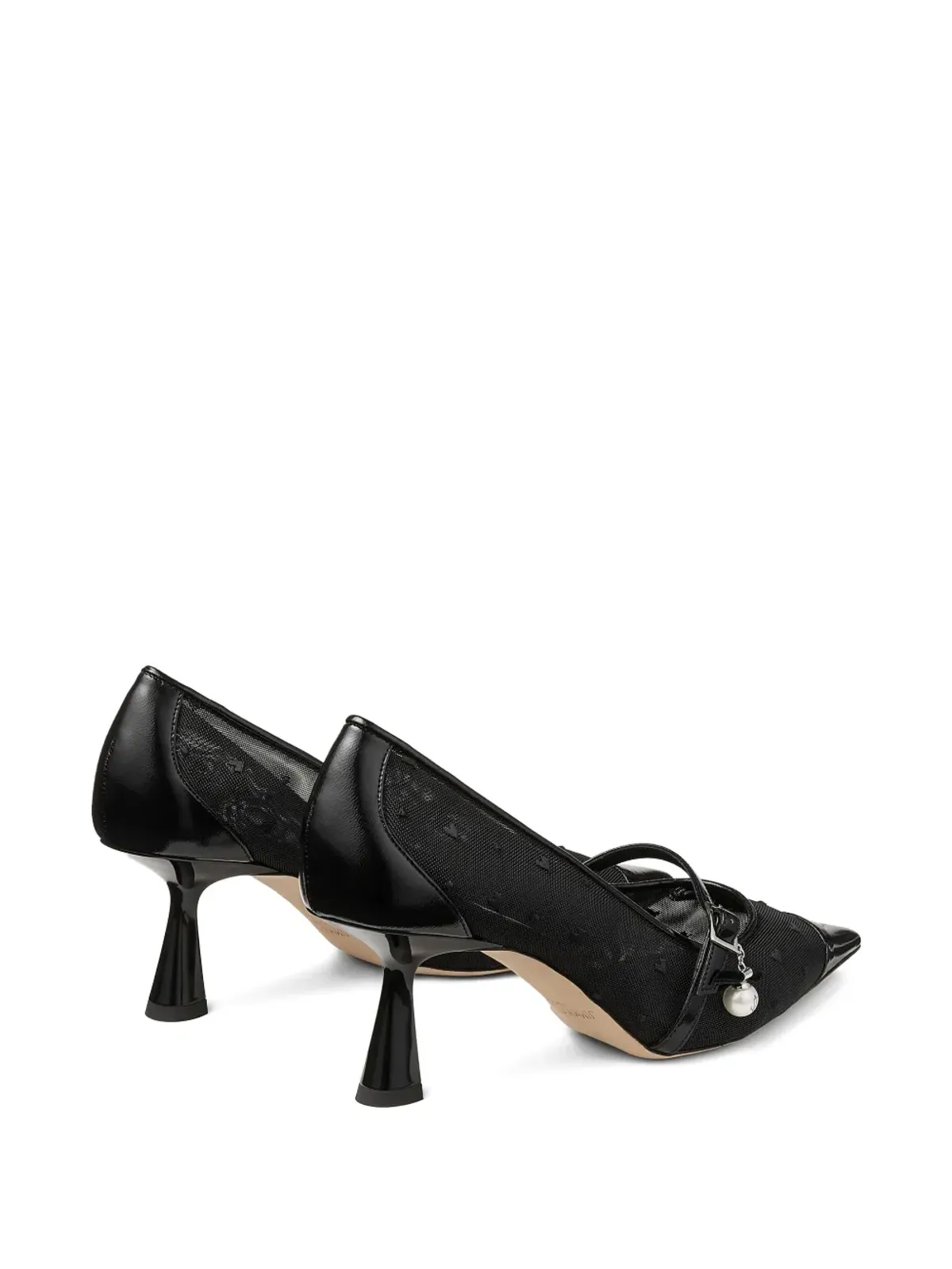 Jimmy Choo 65mm Aren メッシュパンプス - ブラック - 画像5