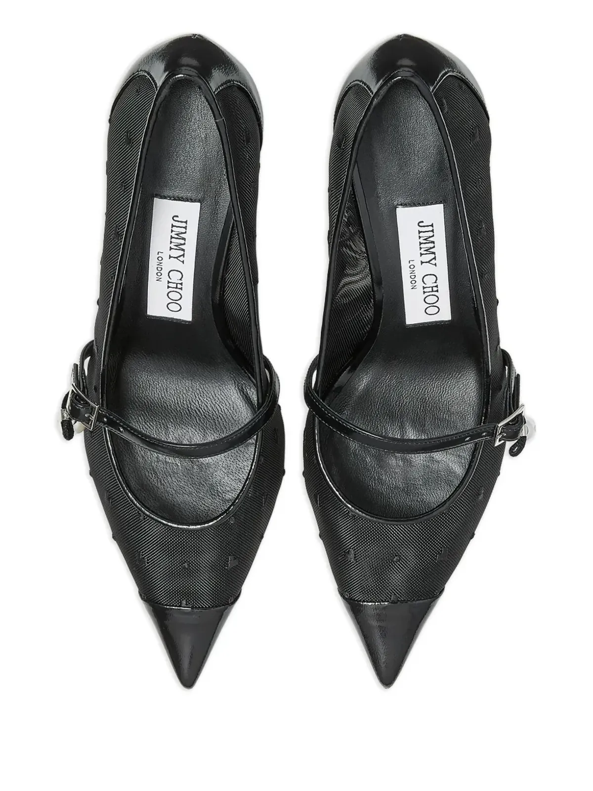 Jimmy Choo 65mm Aren メッシュパンプス - ブラック - 画像4
