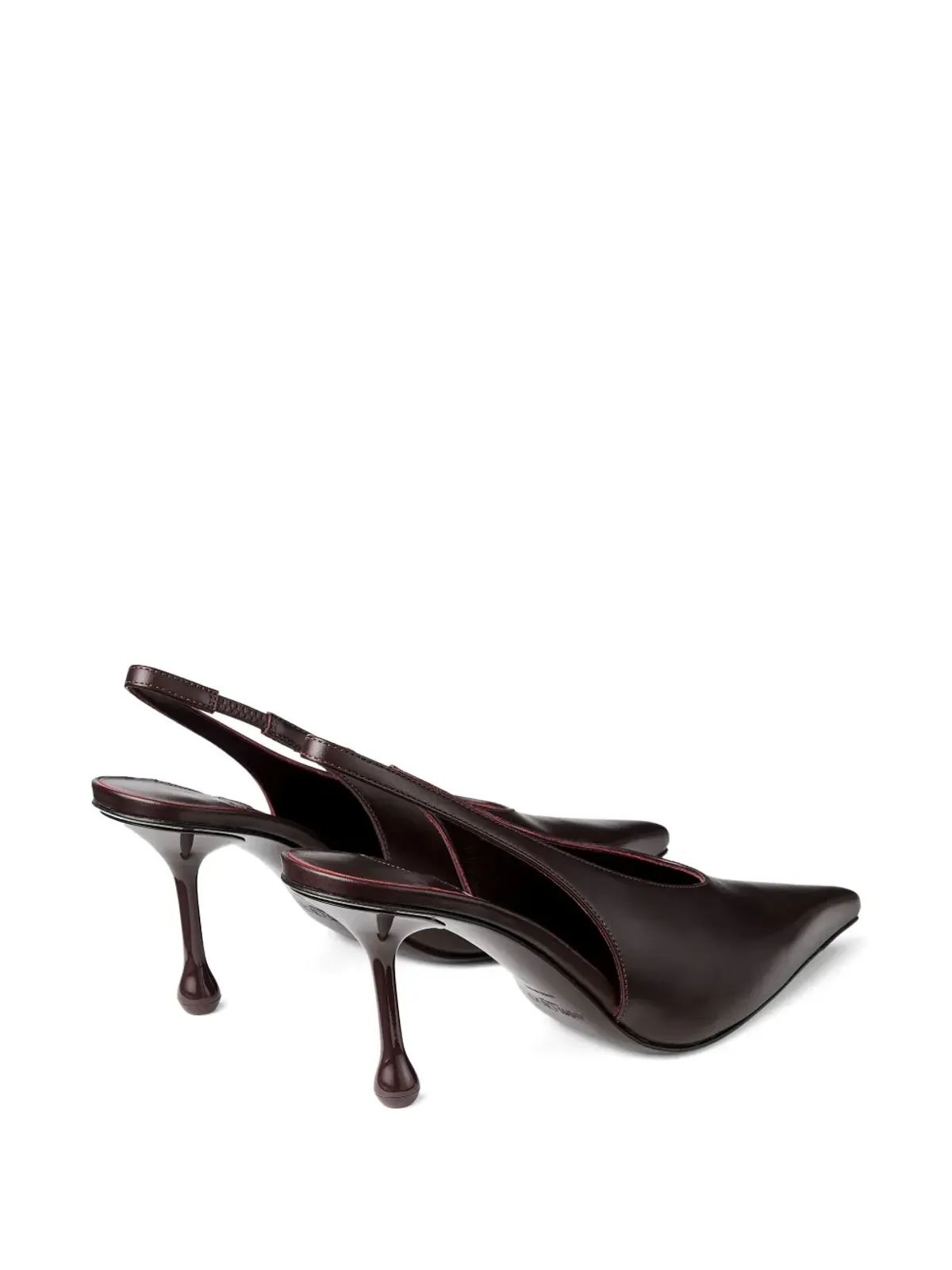 Jimmy Choo 80mm ISA スリングバックパンプス - ブラウン - 画像5