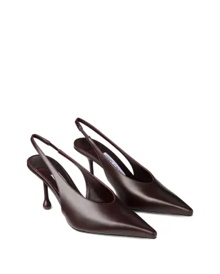 Jimmy Choo 80mm ISA スリングバックパンプス - ブラウン - サムネイル2