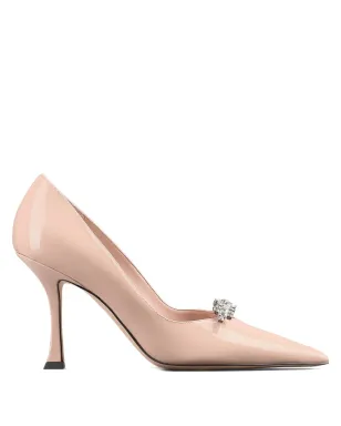Jimmy Choo ベリンダ 90mm パテントレザー クリスタル装飾 パンプス - サムネイル1