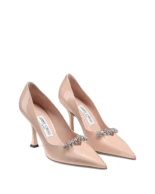 Jimmy Choo ベリンダ 90mm パテントレザー クリスタル装飾 パンプス - サムネイル2