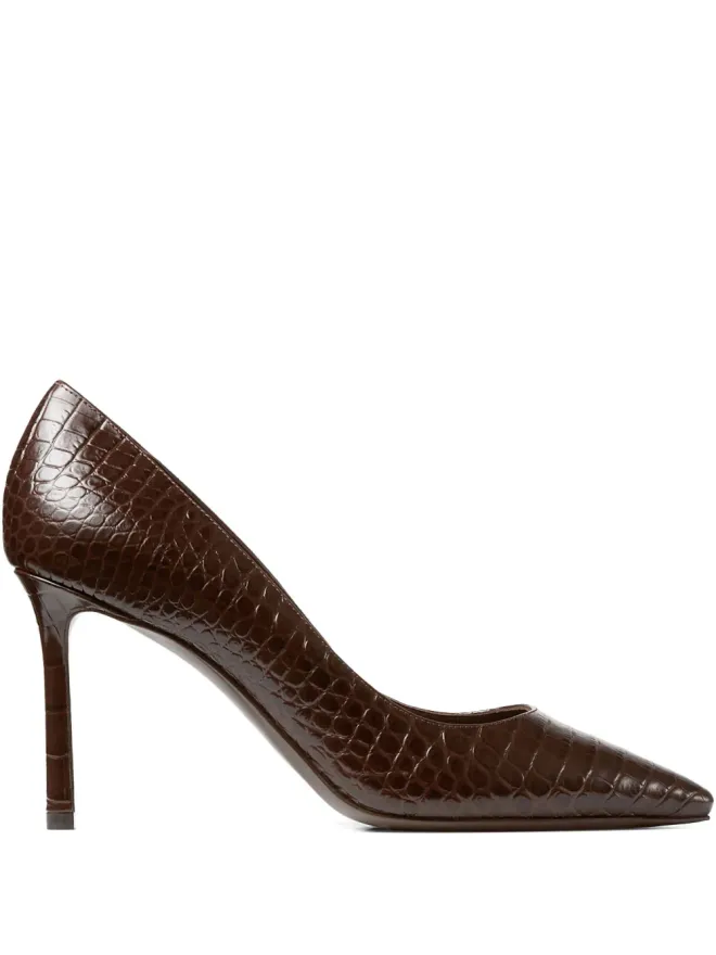Jimmy Choo Jimmy Choo ロミー クロコダイルエフェクト ポンプ - ブラウンの商品画像