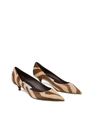 Jimmy Choo アメリア ゼブラ柄パンプス - ブラウン - サムネイル2