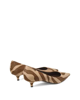 Jimmy Choo アメリア ゼブラ柄パンプス - ブラウン - サムネイル4