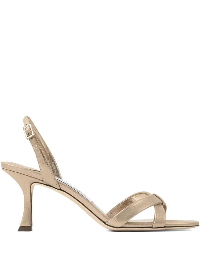 Jimmy Choo Jimmy Choo Elsy スリングバックサンダル - ゴールドの商品画像