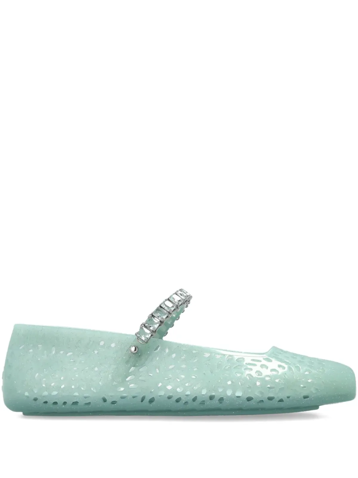 Jimmy Choo ジェリー バレエフラット グリーン - 画像1