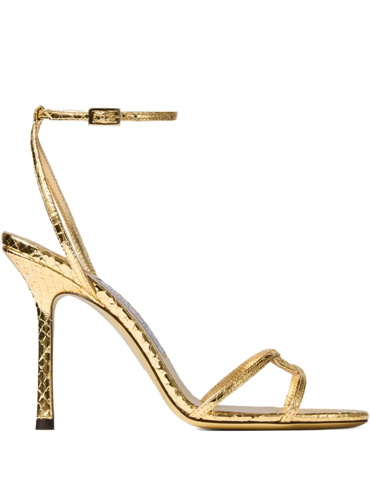 Jimmy Choo メタリックヒールサンダル - ゴールド - 画像1