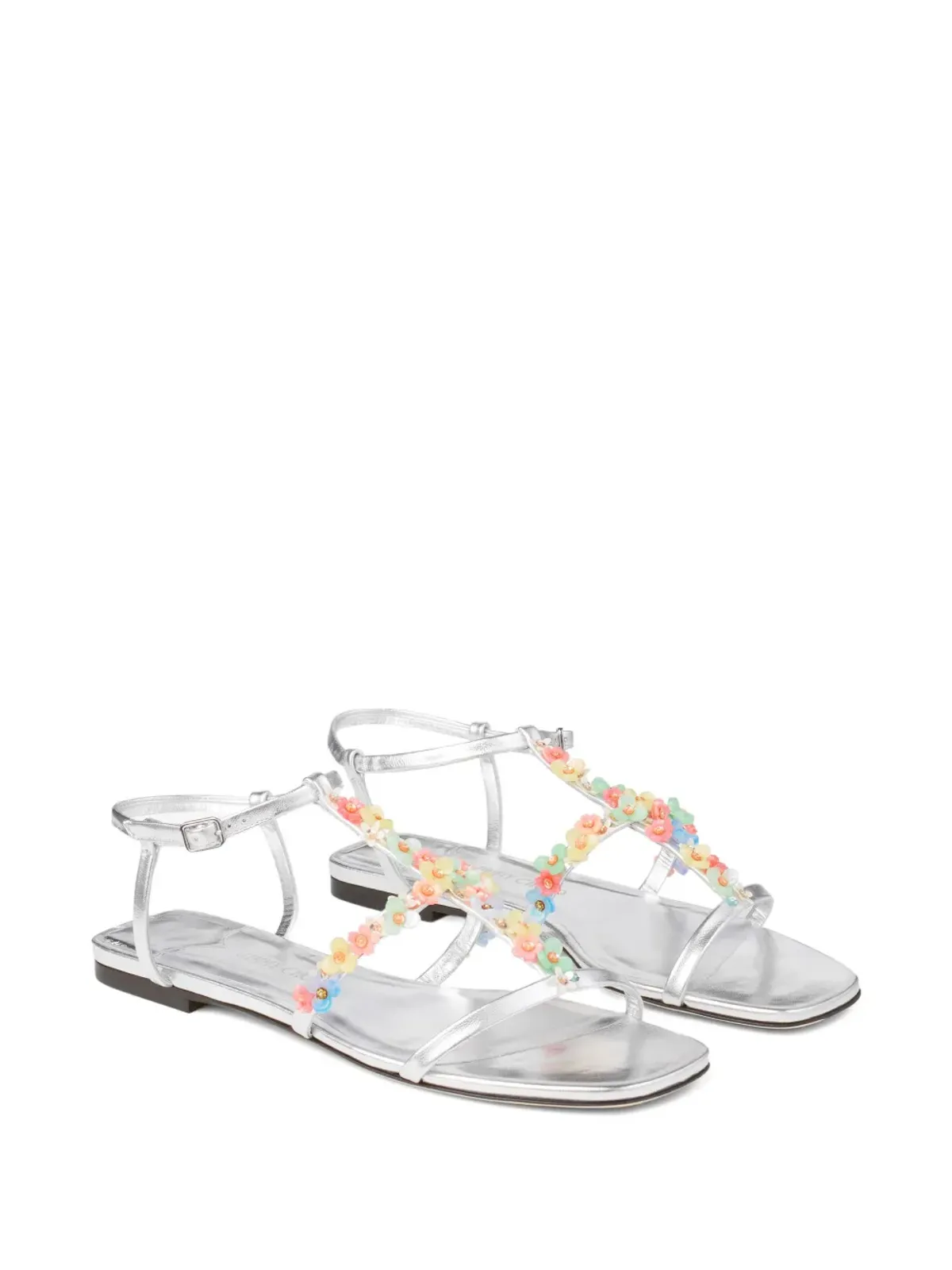 Jimmy Choo Gwyn/Daisy サンダル - シルバー - 画像2